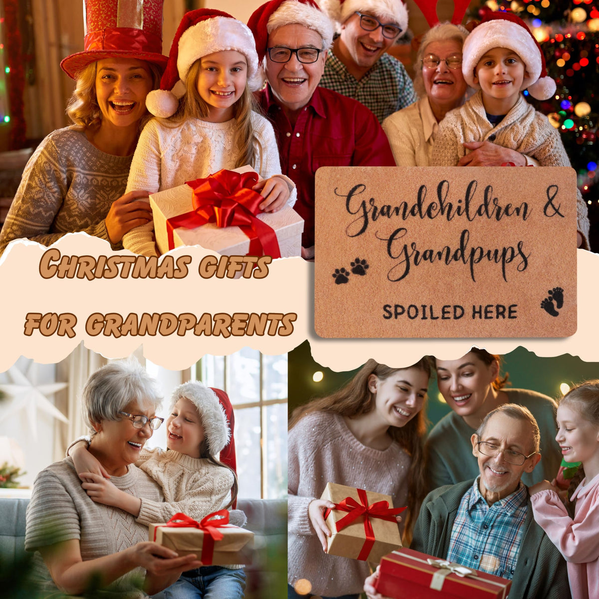 PLUJOYS Printed grandkids quote adds heartfelt charm to any doorway