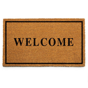Plus Haven Coco Coir Doormat close-up texture shows natural fibers capturing moisture