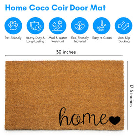 PLUS Haven coco coir texture close-up highlights durable natural fibers.