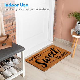 PLUS Haven door mat easy to vacuum and refresh between seasons