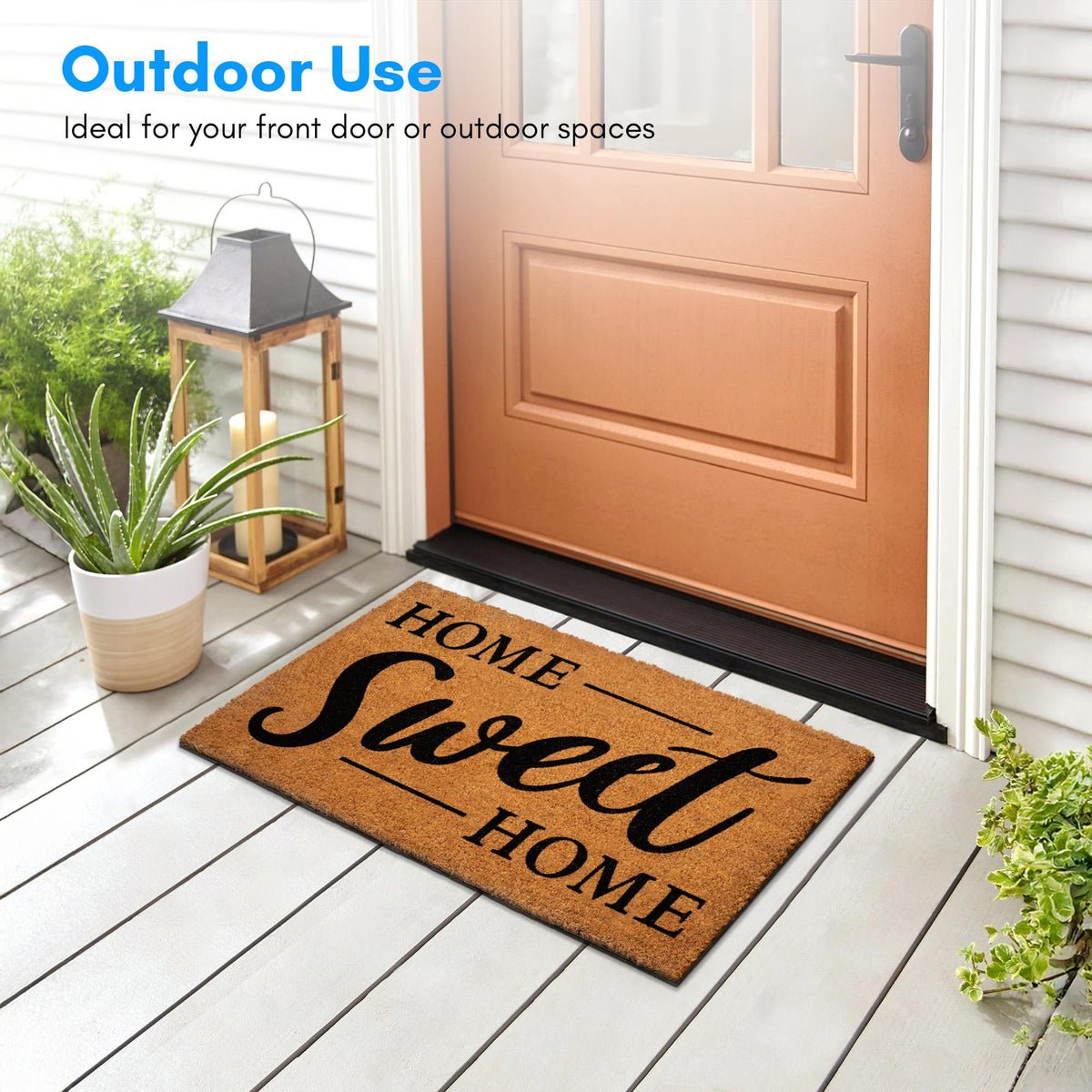 PLUS Haven door mat suitable for outdoor or indoor use on porches and entryways
