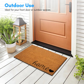 PLUS Haven heavy-duty backing prevents slipping at doorways and porches.