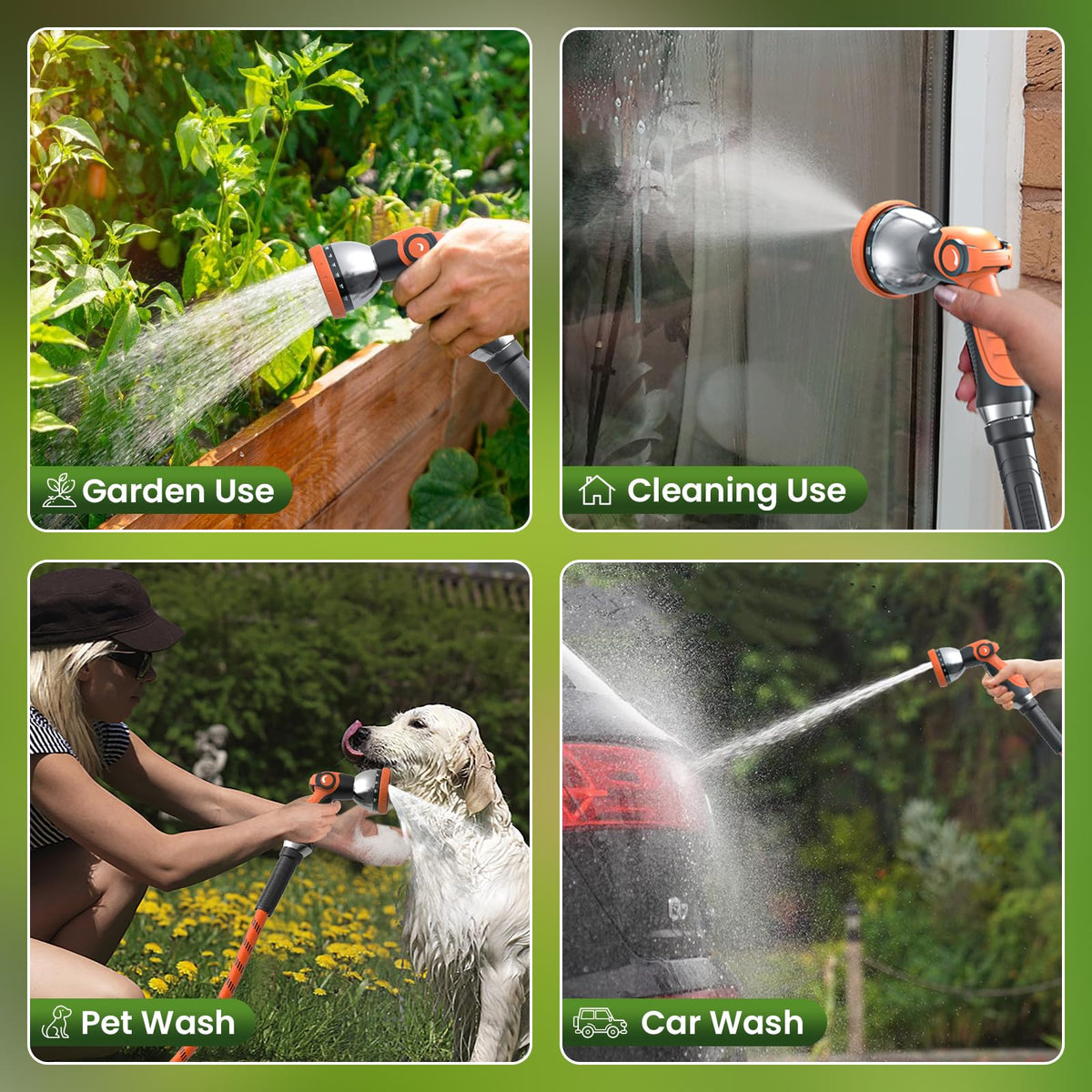 PLYPLYE all-weather hose stays flexible in cold mornings and hot afternoons.