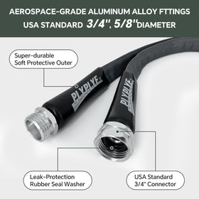 PLYPLYE Garden Hose kink-resistant design maintains steady flow during use.