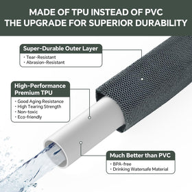 PLYPLYE Garden Hose ultra-lightweight in hand for effortless handling.
