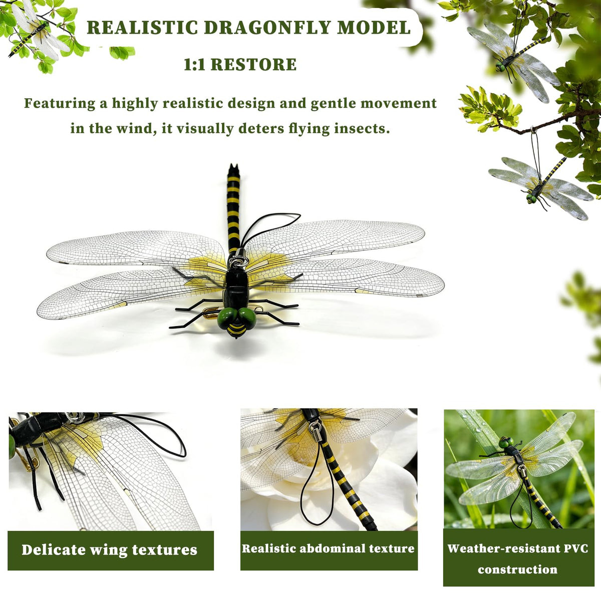PMDYBY Dragon Fly Clip for hats and backpacks, ideal for campsites and hiking