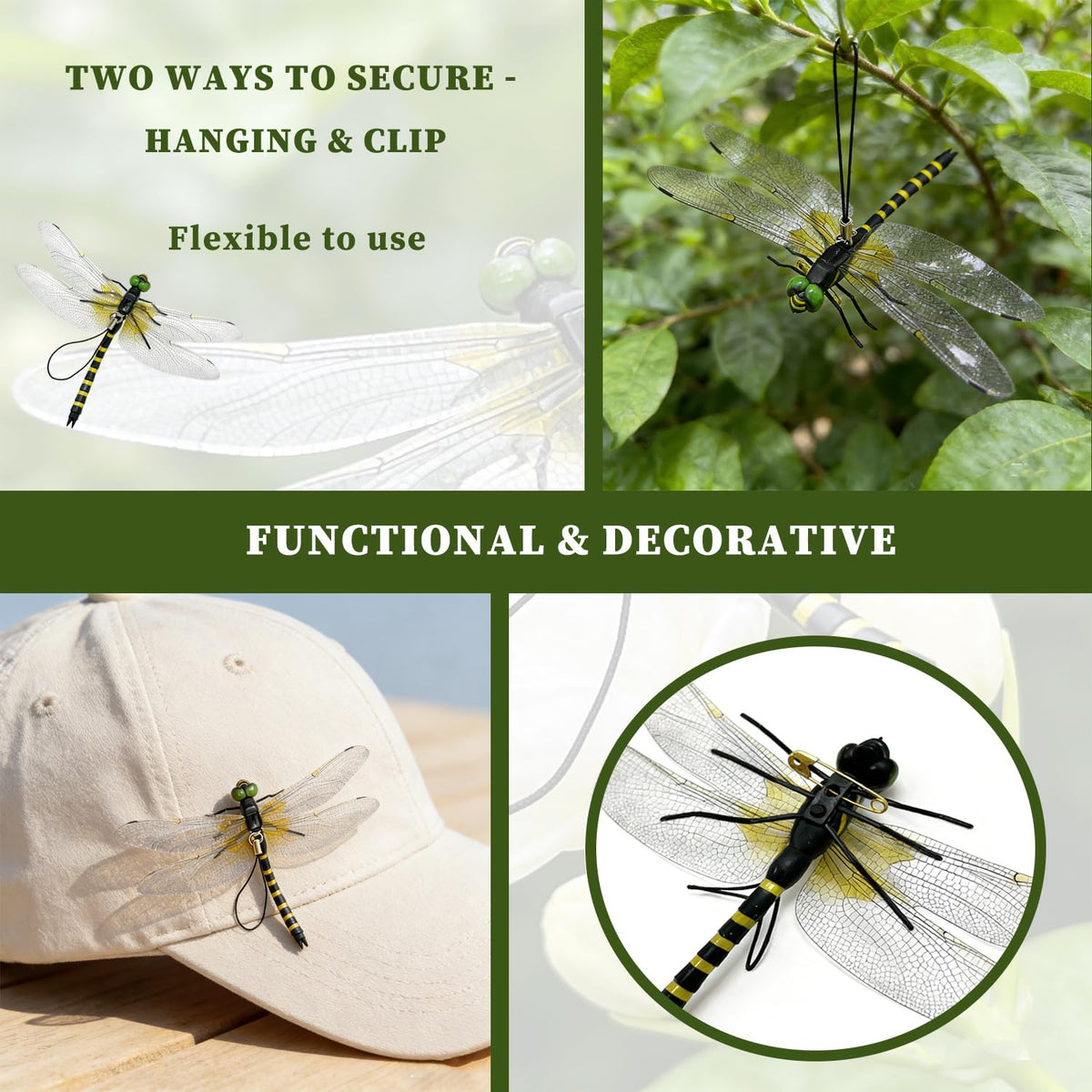 PMDYBY Dragon Fly Hanging garden decor that adds charm to patios and porches