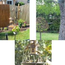 Pmsanzay Backyard-friendly accessory catches fallen seed before it reaches the ground.