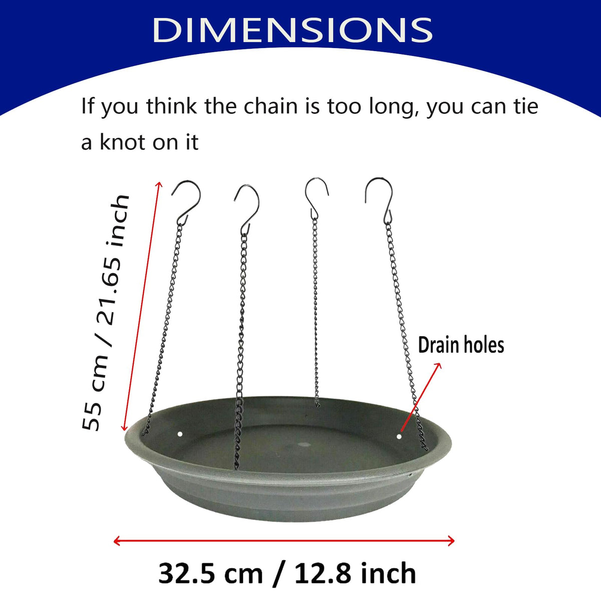 Pmsanzay Bird Seed Catcher Tray with platform feeder design catches spills and simplifies maintenance.