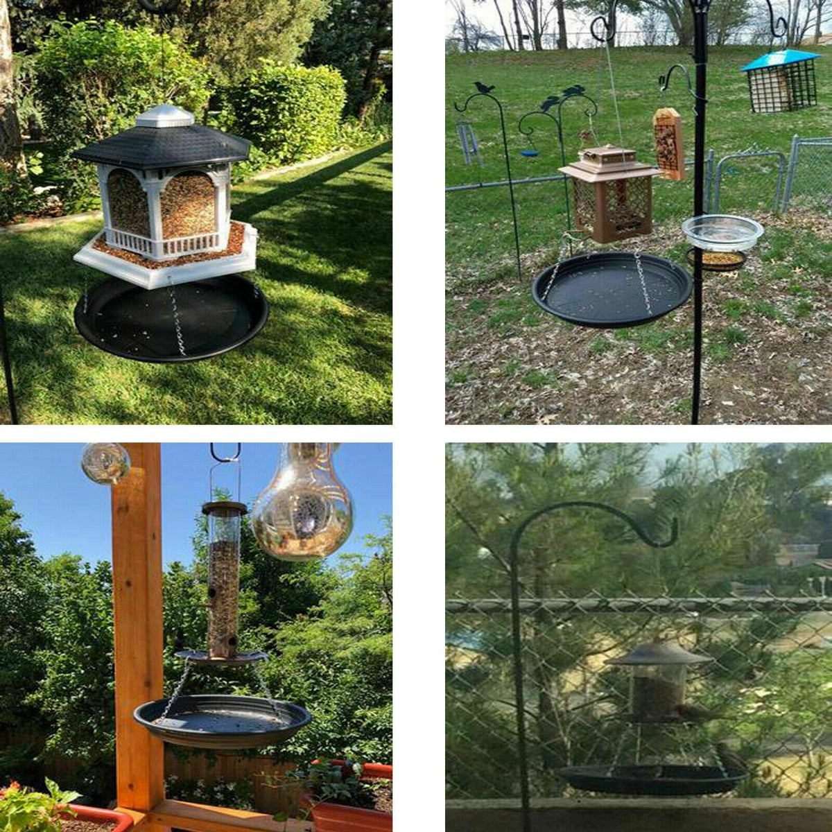 Pmsanzay universal-fit seed tray works with most sized feeders.