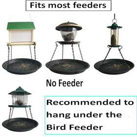 Pmsanzay platform feeder with viewing area lets you monitor seed levels easily.