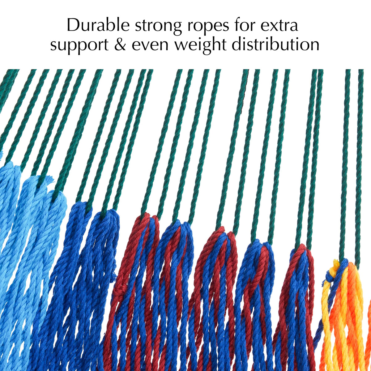 Carabiners shown with rugged hardware for easy hanging.