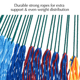 Carabiners shown with rugged hardware for easy hanging.
