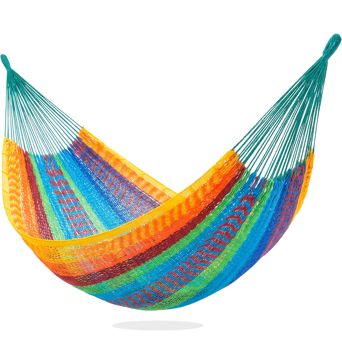 PNAEUT Mayan hammock in tropical color for outdoor lounging with two-person comfort.