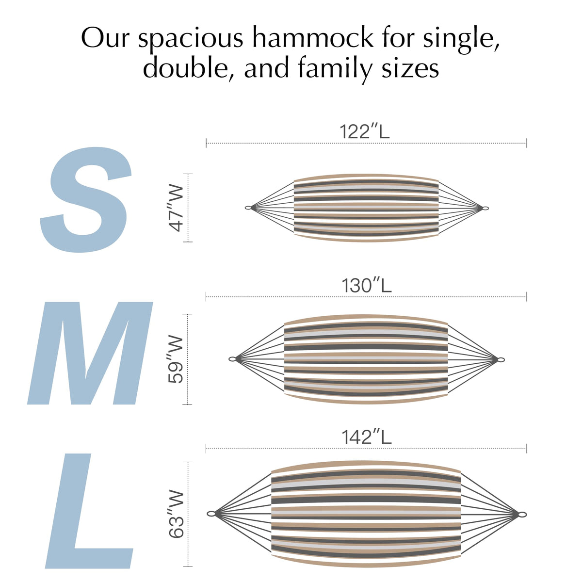 PNAEUT polycotton fabric hammock showing durable weave for long-lasting comfort