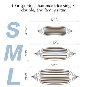PNAEUT polycotton fabric hammock showing durable weave for long-lasting comfort