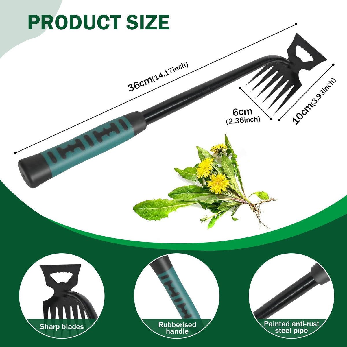 Pnylqo one-piece design weeder emphasizes strength and fewer parts.
