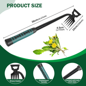 Pnylqo ergonomic handle minimizes wrist strain during extended weeding.