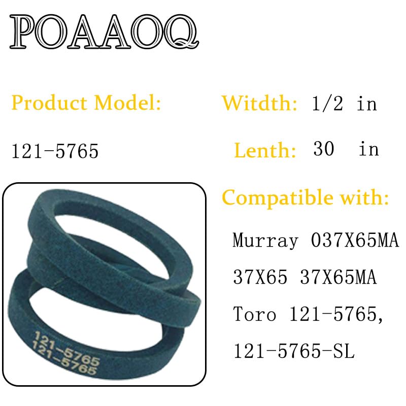 POAAOQ Kevlar belt demonstrates wear resistance in stop-and-go mowing
