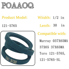 POAAOQ Kevlar belt demonstrates wear resistance in stop-and-go mowing