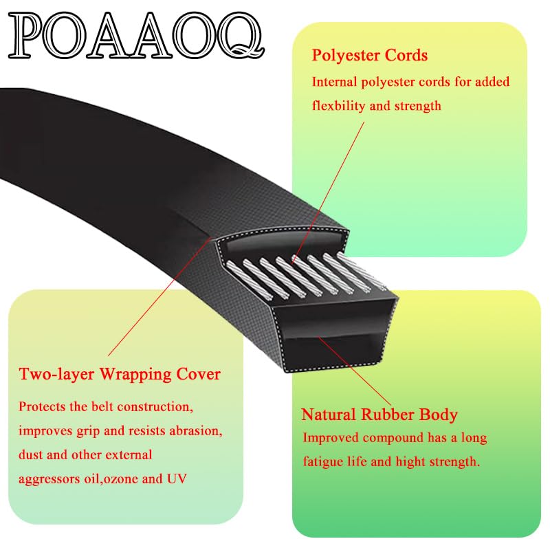POAAOQ turfmaster 30-inch deck belt ready for use