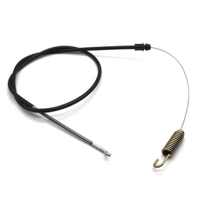 Close-up of the Poagavgs cable, highlighting sturdy construction for smooth mower control.