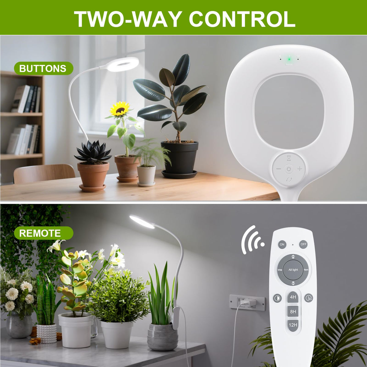 POBOMVOM remote control for easy light adjustments from a distance