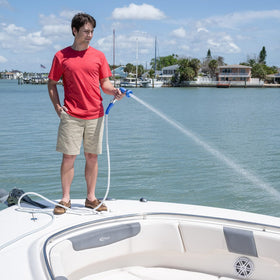 Pocket Hose offers a 10-pattern sprayer for versatile tasks.