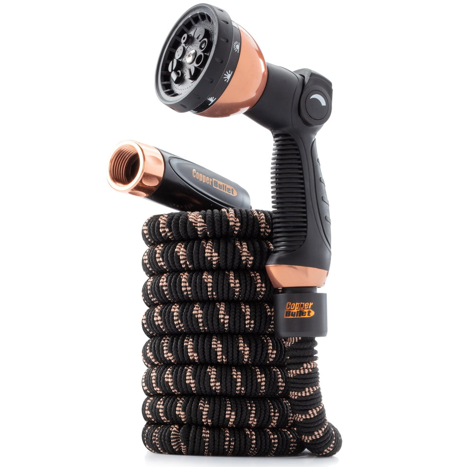 Pocket Hose 25 ft extended for easy watering and reach