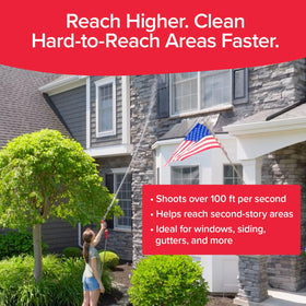 Pocket Hose Arrow Ergonomic Non-slip Handle ensures comfortable spraying.
