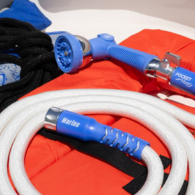 Pocket Hose is drinking-water-safe and lead-free for vessels.