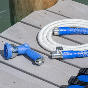 Pocket Hose stays kink-free and ultralight for easy handling.