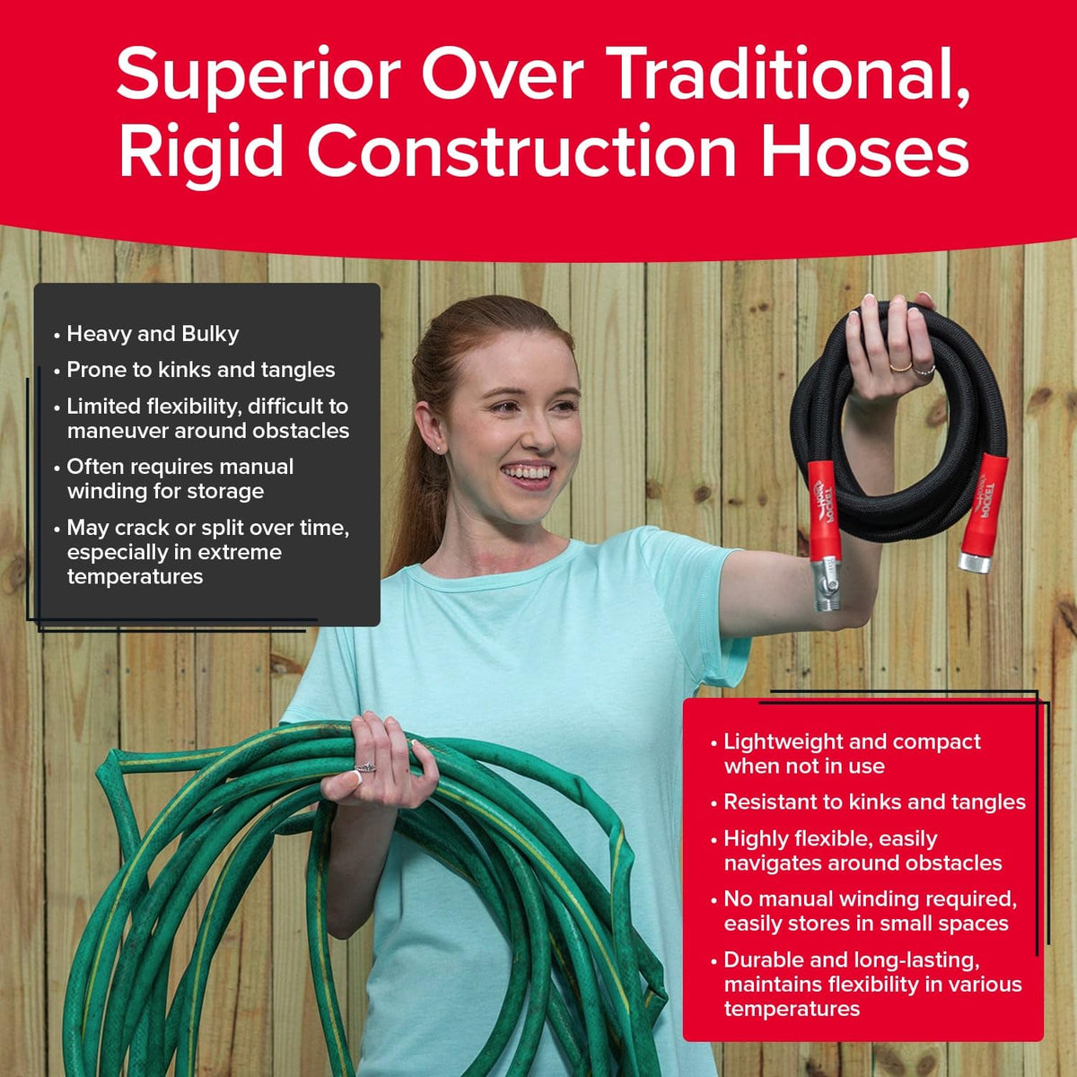Pocket Hose Silver Bullet lightweight design easy to carry and maneuver