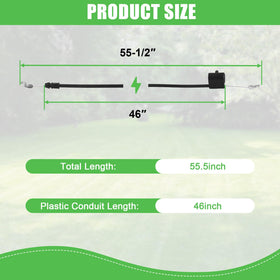Podoy throttle cable with 55-1/2 inch length ensures accurate response