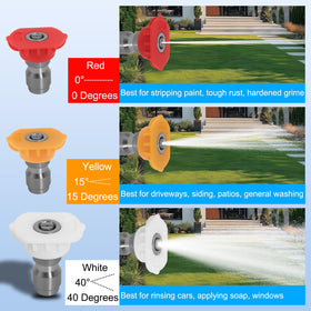 Podoy nozzle set ideal for cars and boats with controlled spray