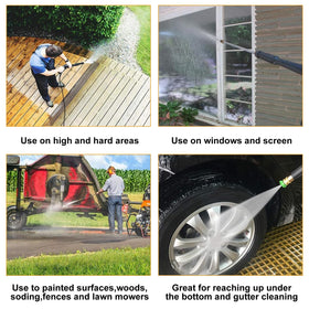 Podoy deck and patio cleaning with a 15-degree nozzle