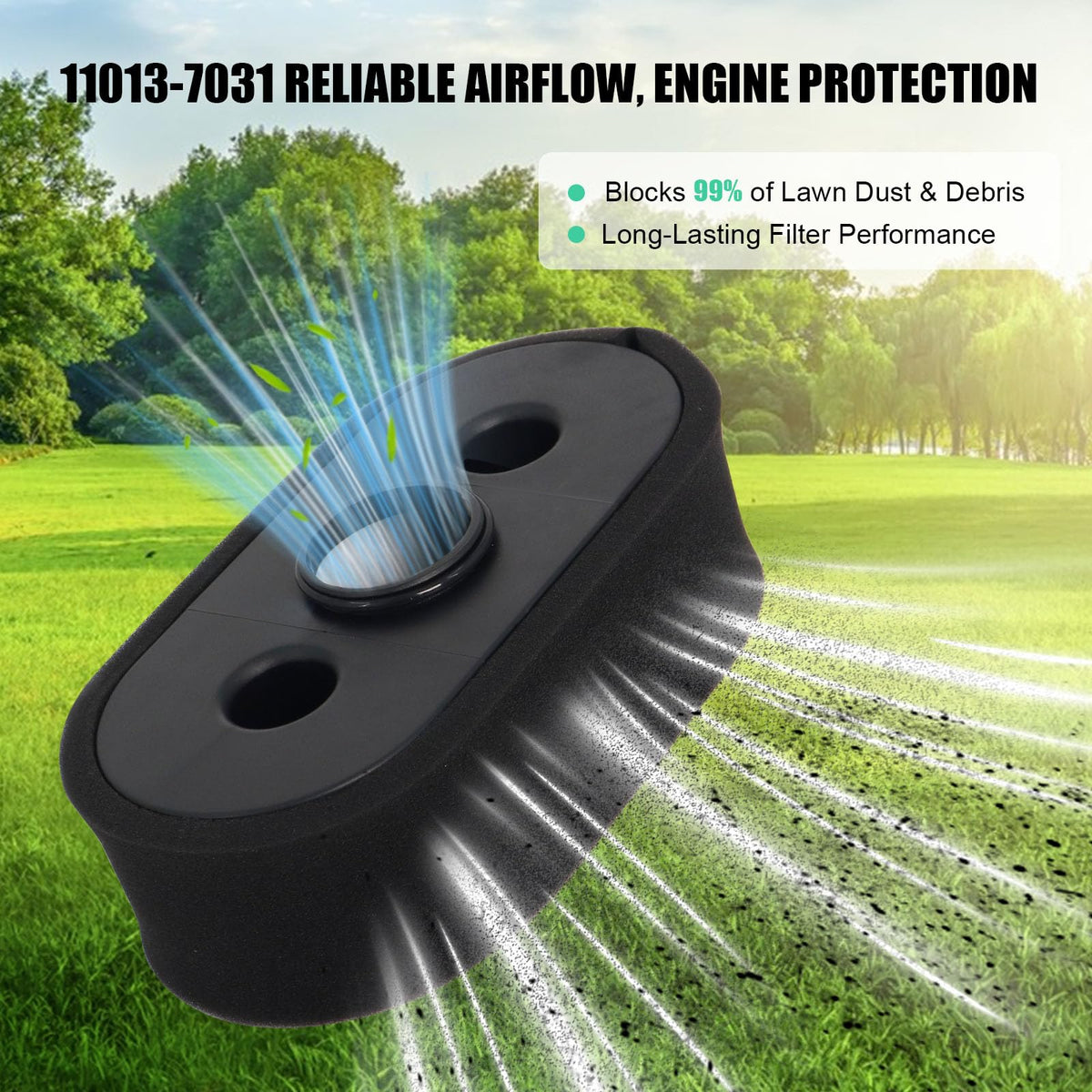 Podoy pre-filter assembly adds extra dust protection for lawn engines