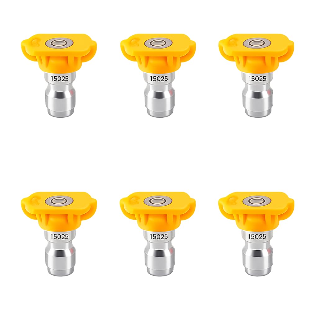 Podoy yellow 15-degree nozzle with quick-connect for light car cleaning