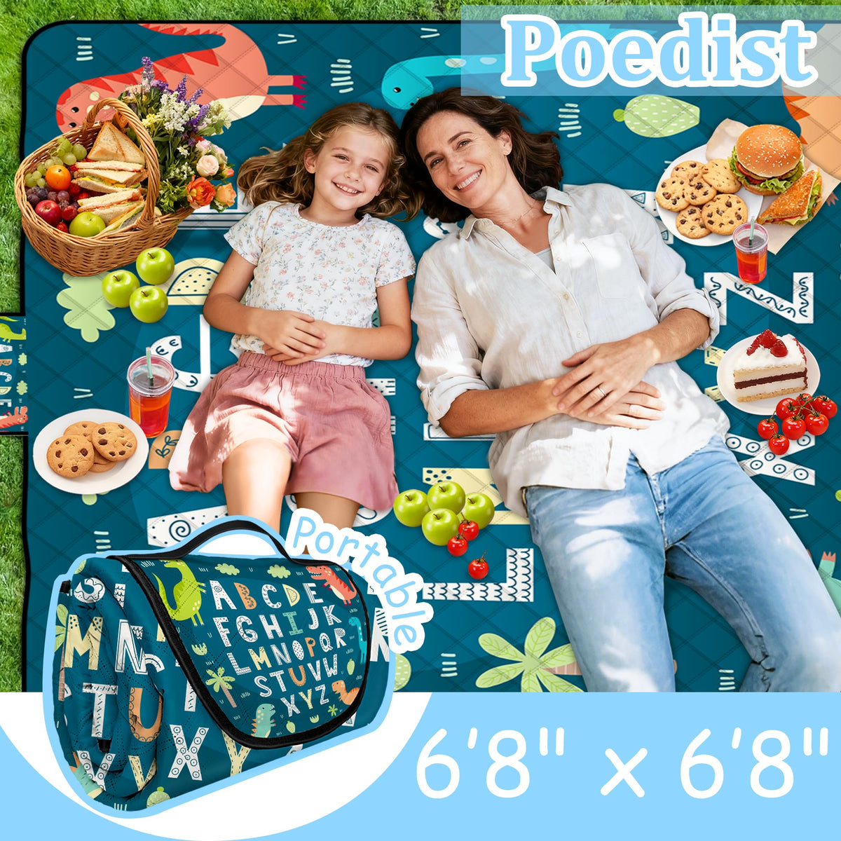 Poedist blue bottom Oxford layer resists moisture and sand.