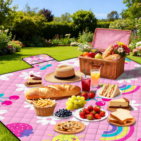 Poedist pink large-family picnic area supports 6-8 people.