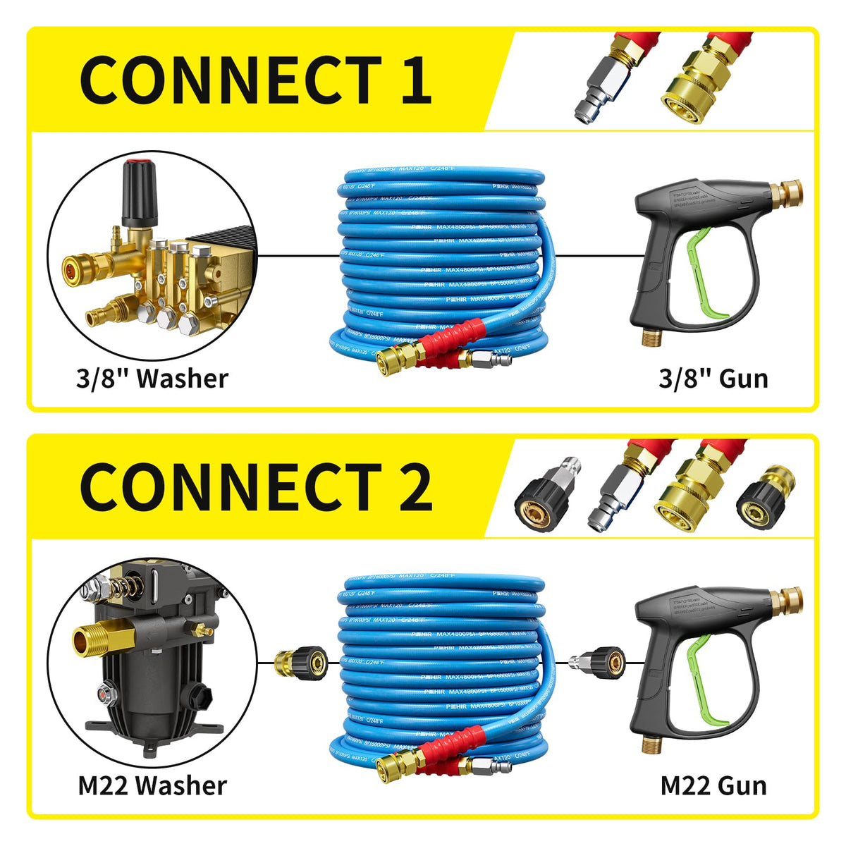 POHIR 3/8 fitting compatibility with many brands
