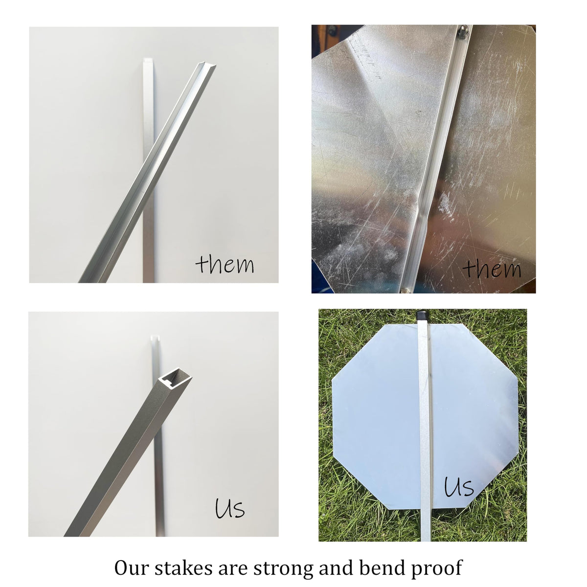 Poicrm front-yard placement helps convey a clear message while keeping doorways accessible