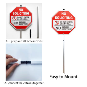 Poicrm rustproof aluminum sign withstands weather and exposure without fading