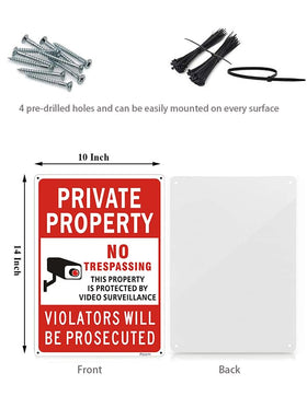 Poicrm weatherproof aluminum sign withstands rain and sun for years