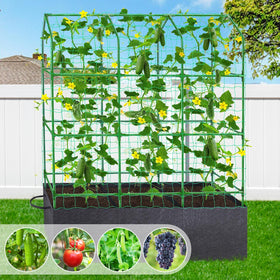 POILKMNI climbing net section offers a sturdy frame for vines to grip.