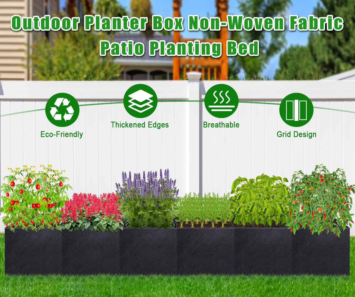 POILKMNI non-woven fabric texture closeup shows breathable, well-draining soil environment.
