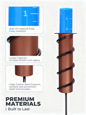 POJUZILE rain gauge jumbo display enables easy readings from the porch.