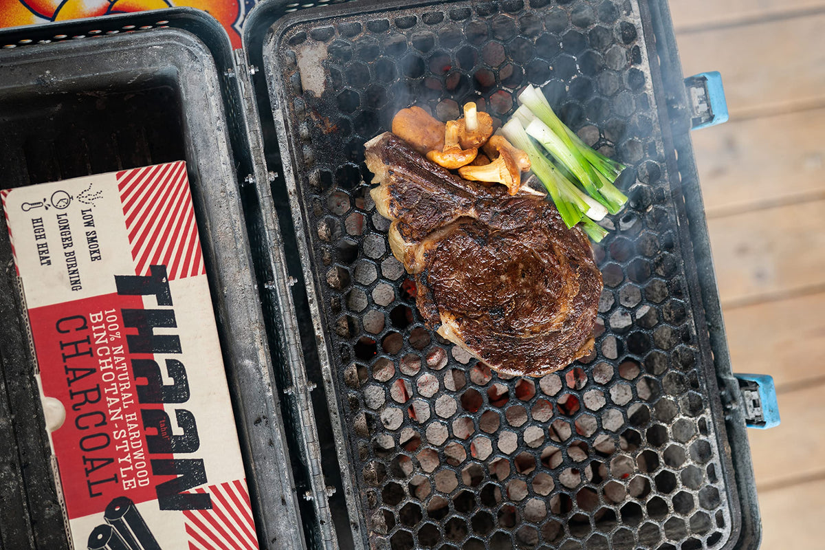 Pok-Pok Thaan Charcoal low-ash helps keep your grill area tidy.