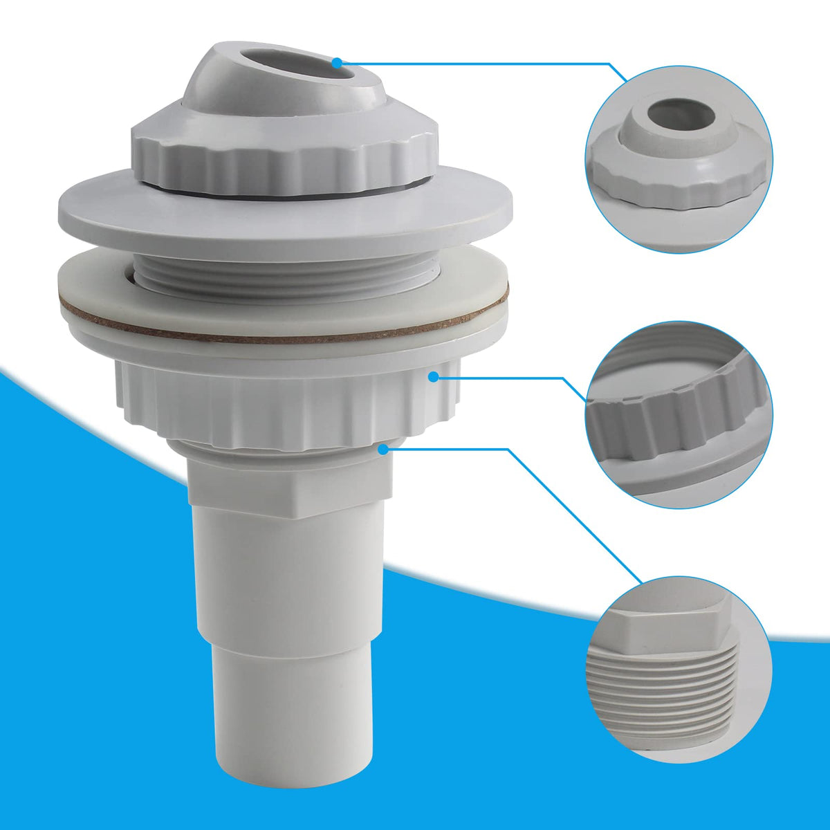 Pokin 1-1/2 inch hose adapter for standard connections
