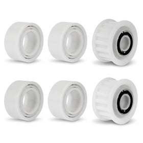 Pokin Dolphin guide wheels in a four-pack for smoother navigation.